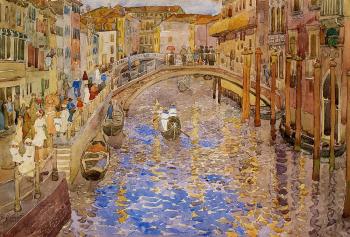 Maurice Brazil Prendergast : Venetian Canal Scene II